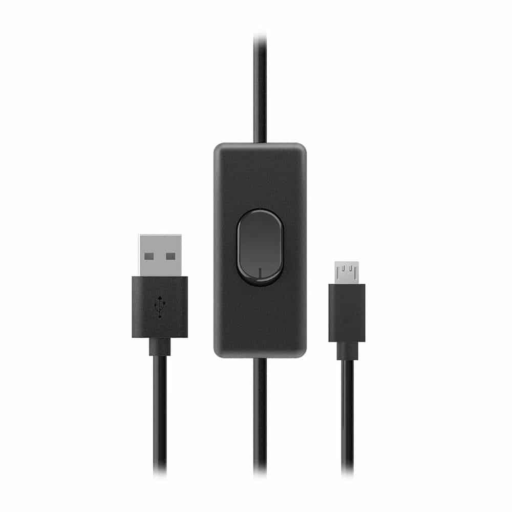 (image for) Akasa 1.5M USB to Micro-B with Power Switch
